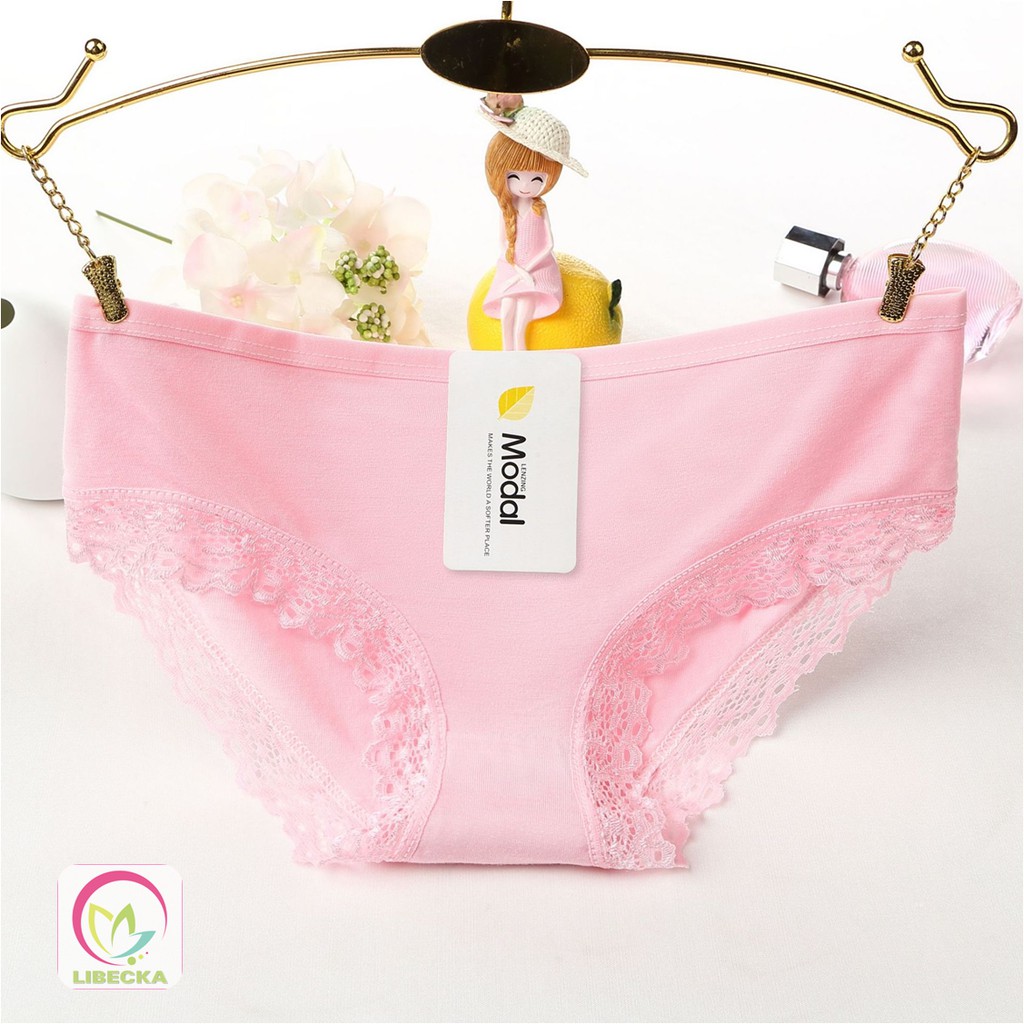 Quầnlót nữ quần lót cotton phối viền ren cao cấp kháng khuẩn Nhật giá siêu rẻ QLN06