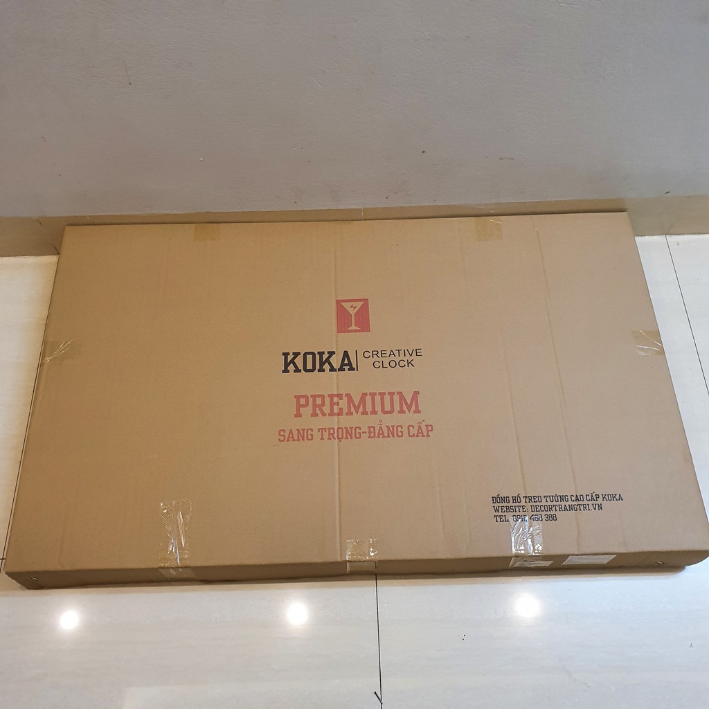 Đồng hồ treo tường con chim công phú quý K686 decor trang trí phòng khách kim trôi cao cấp cỡ lớn KOKA