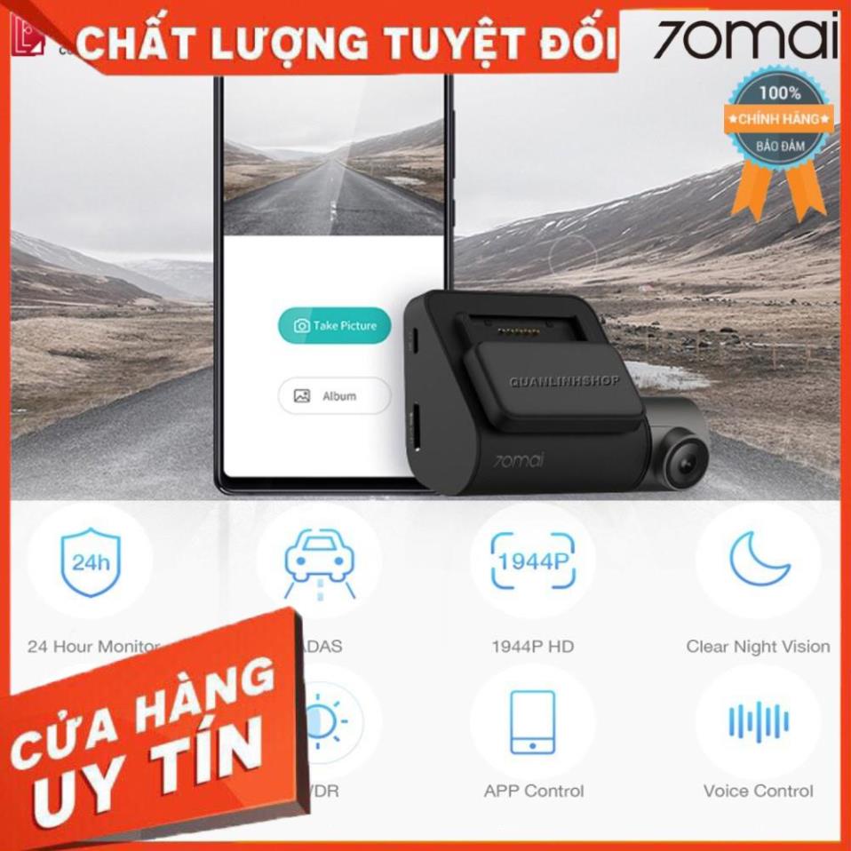 (giá khai trương) Camera hành trình Xiaomi 70mai Dash Camera Pro - phiên bản Quốc tế kèm thẻ 64GB