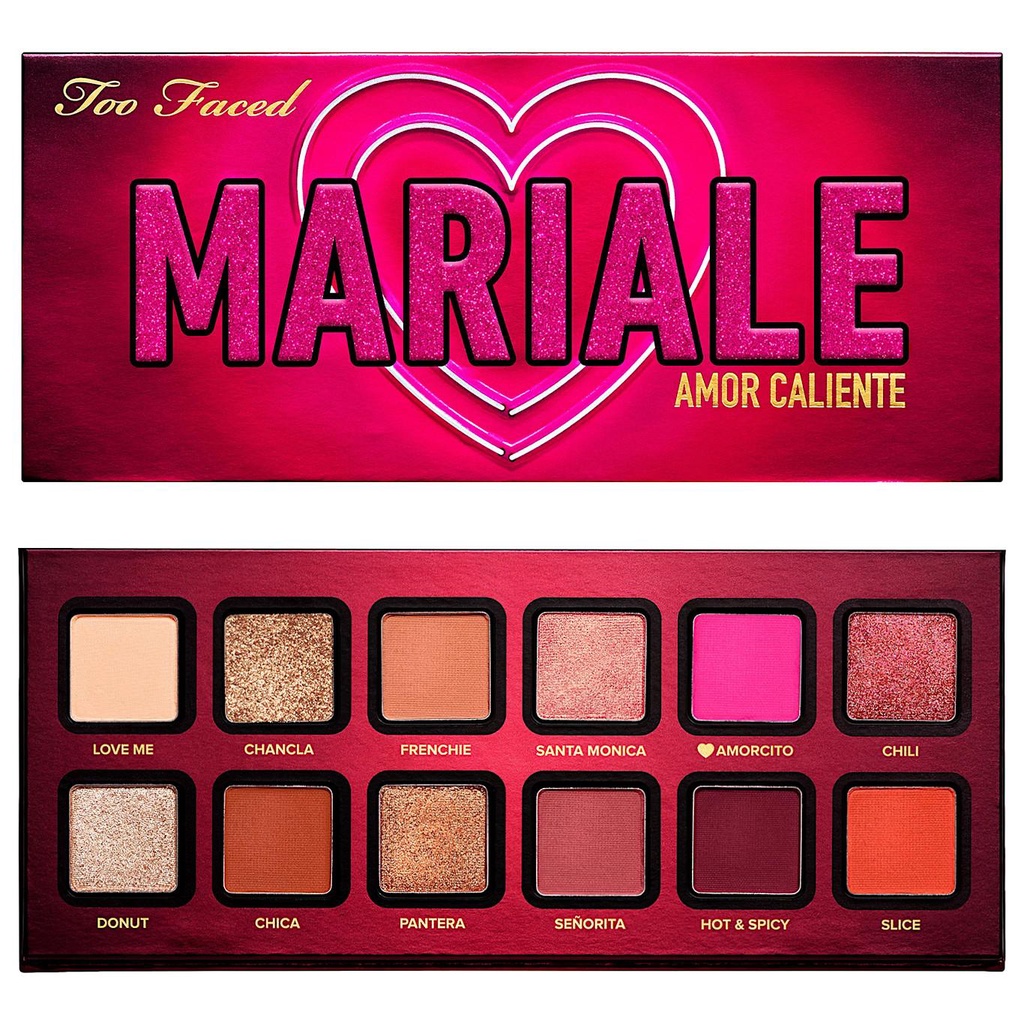 BẢNG PHẤN MẮT TOO FACED MARIALE AMOR CALIENTE EYE SHADOW PALETTE CHÍNH HÃNG - 9621