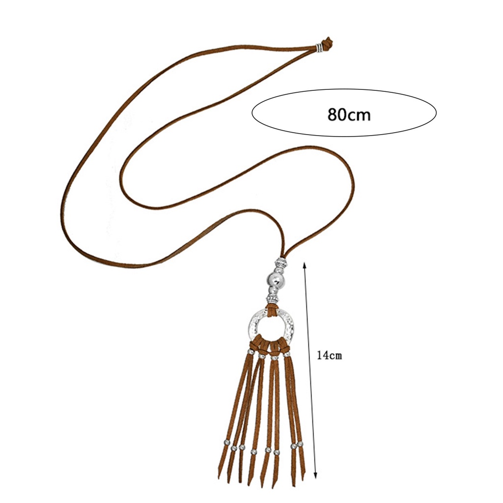 Vòng Cổ Choker Thiết Kế Tua Rua Phong Cách Bohemian Cá Tính Dành Cho Nữ