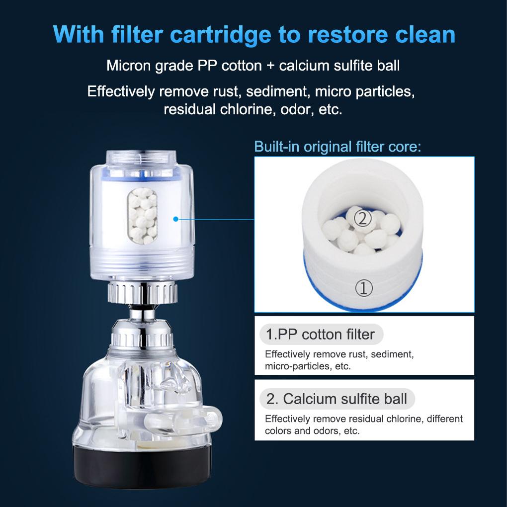 Đầu Vòi Nước Xoay 360 Độ° Đầu Vòi Xịt Nước Áp Suất 3 Chế Độ Tiết Kiệm Nước Chuyên Dụng Cho Bồn Rửa Chén