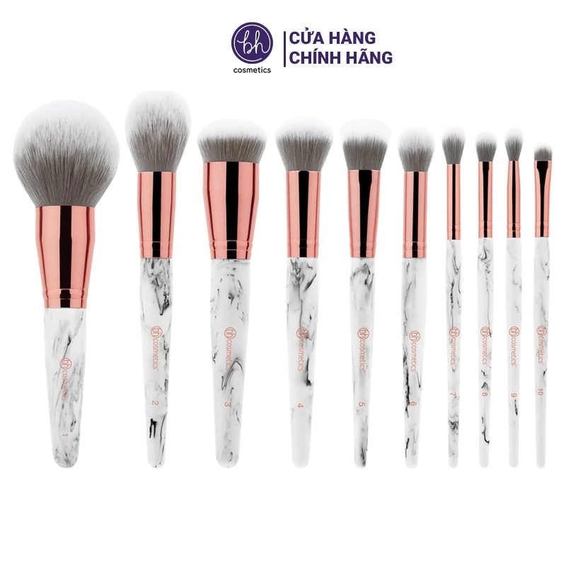 Bộ Cọ BH Cosmetics Marble Luxe 10 Piece Brush Set