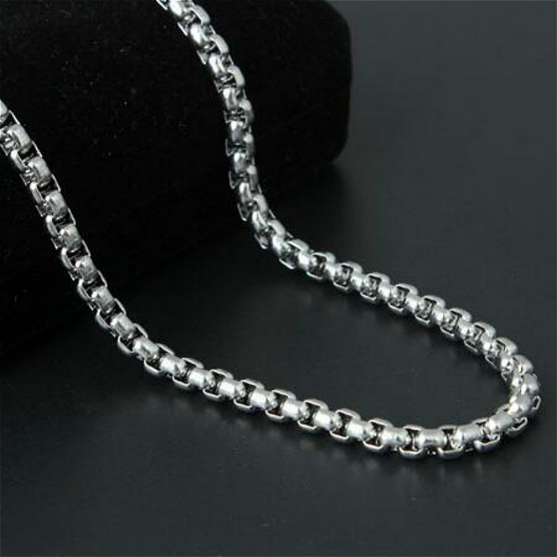 Dây chuyền dạng xích đơn giản bằng thép không gỉ cho nam