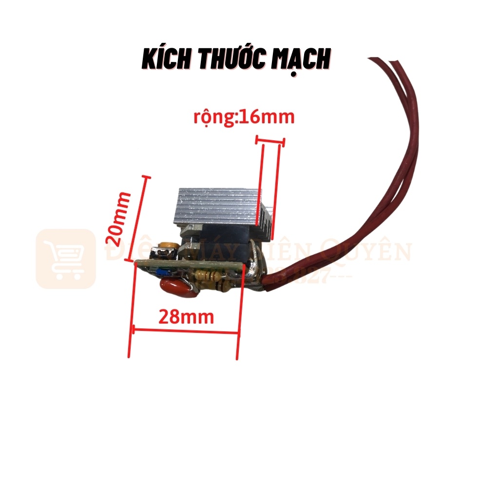 Mạch Cản Đôi IC cản điện 220v/110v/ 3000w Dùng Cho Khoan Mài Cắt Nội Địa Nhật (Có Tản Nhiệt)