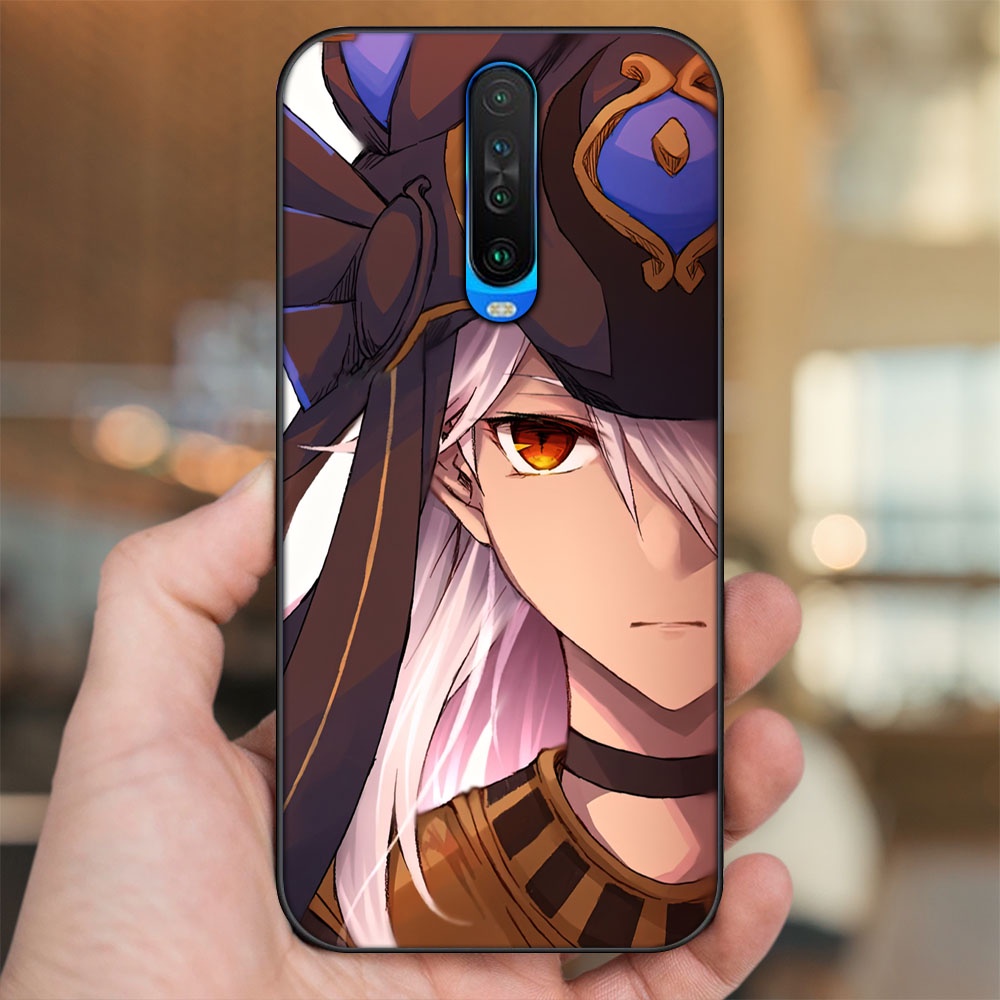Ốp lưng Xiaomi K30 viền đen in hình Cyno Genshin Impact
