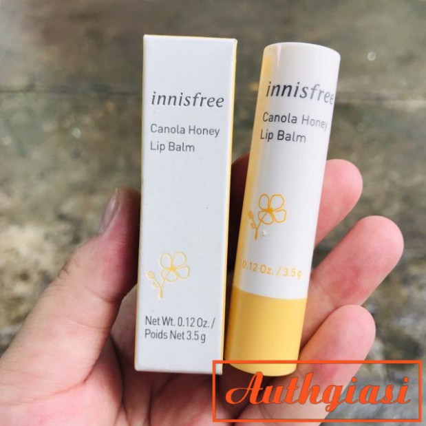 [New 2018] Son dưỡng môi Innisfree Canola Honey Lip Balm mật ong