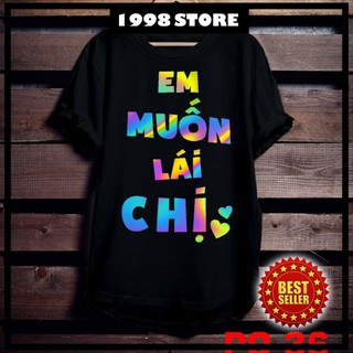 Áo thun tay ngắn phản quang 7 màu em muốn lái chị 2