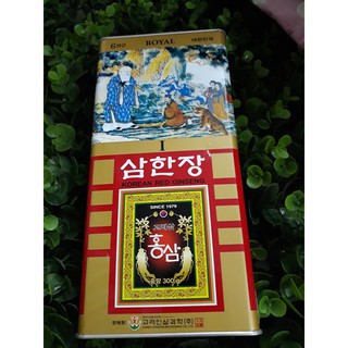Hồng sâm củ 6 năm tuổi hộp thiếc đỏ 300gr Hàn Quốc, HSD 2021