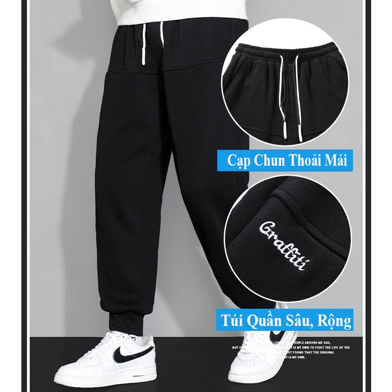 Quần jogger nam ZENBIG big size thu đông dành cho người mập người béo
