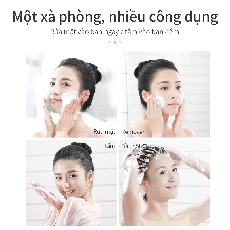 (Hàng Mới Về) Xà Phòng Muối Biển Trị Mụn Đa Năng 110g