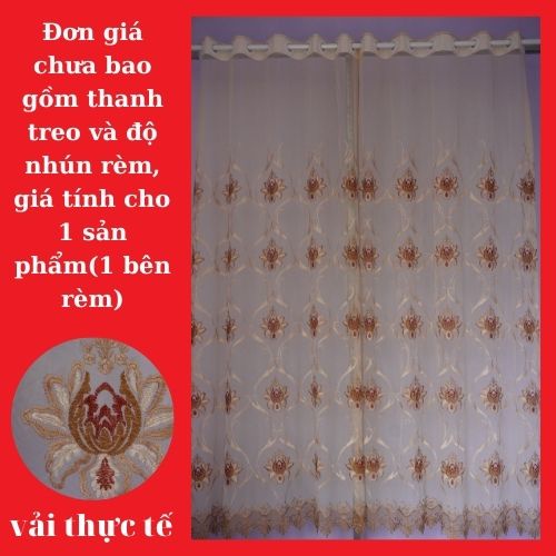 Rèm voan trang trí | màn cửa vải voan mỏng siệu rẻ chuyên dụng decor nhà cửa