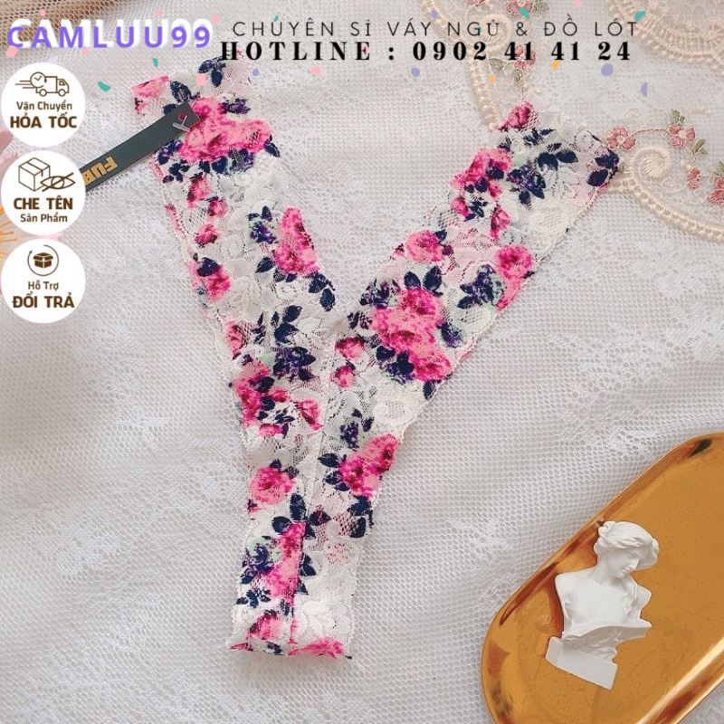 CK076 Quần lót ren lọt khe chữ Y sexy gợi cảm - Camluu99