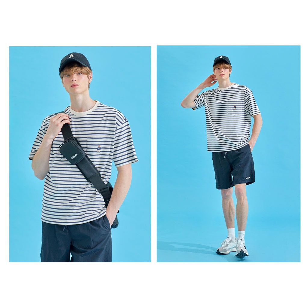 Áo phông WHOAU W Steve WHRSB2414U sọc ngang có túi