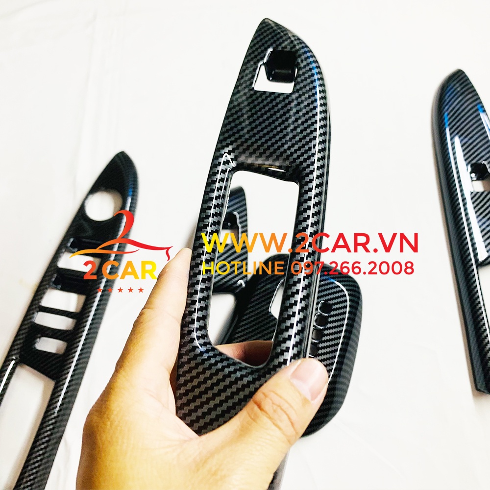 Ốp nội thất Vinfast Fadil 2018-2022, vân CARBON chất liệu nhựa cao cấp nhất