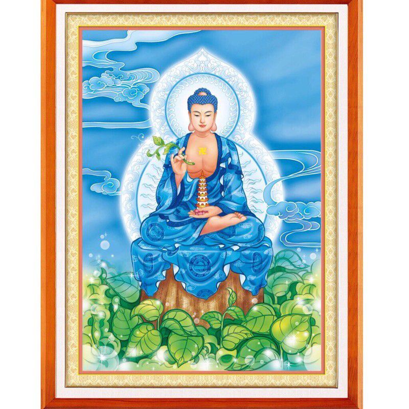 Tranh thêu chữ thập Dược sư Lưu Ly A1036(53x72cm)
