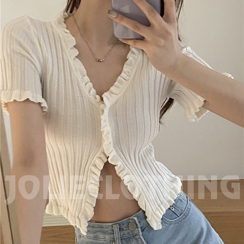 Áo thun kiểu nữ tay ngắn, áo croptop Jennie chất thun co giãn, form ôm body, nhiều màu cực xinh