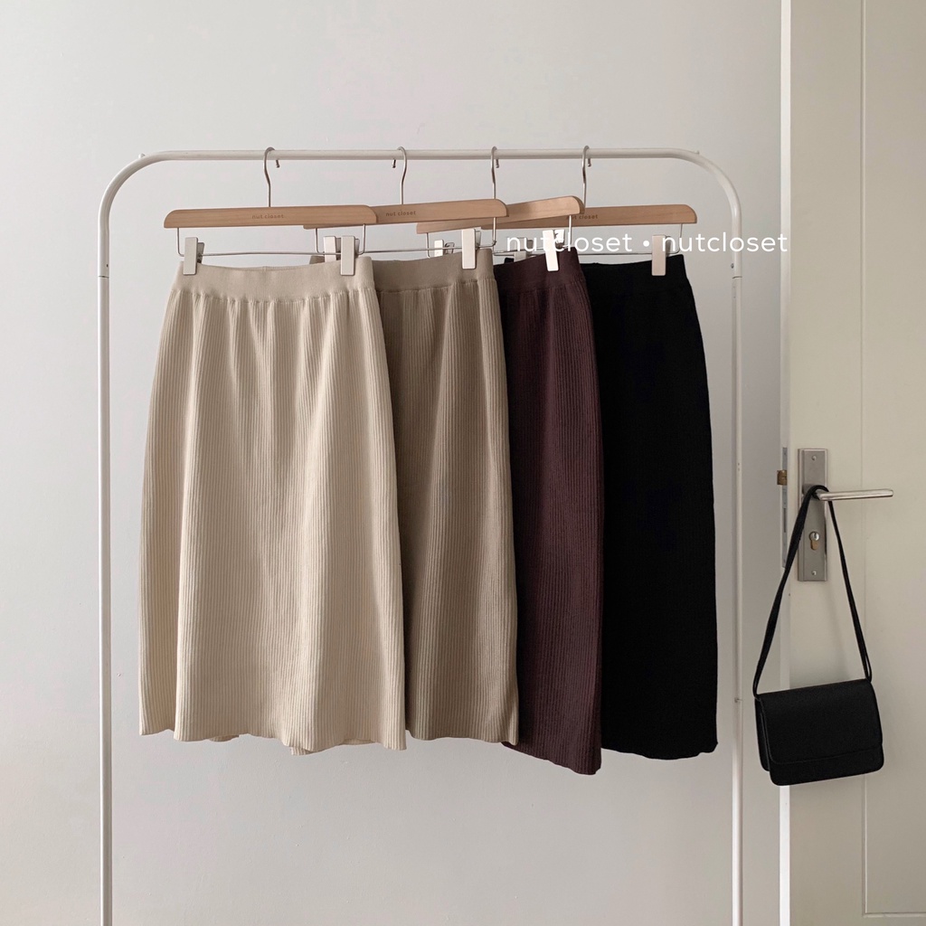 Chân váy len dài cạp chun _ CV0049 | BigBuy360 - bigbuy360.vn