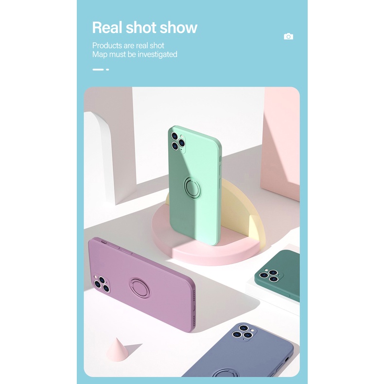 Ốp điện thoại có nhẫn đỡ từ tính cho IPHONE 13 12 PRO MAX MINI 11 11 PRO 11 PRO MAX XS XR XS MAX X 8 8 PLUS 7 7 PLUS