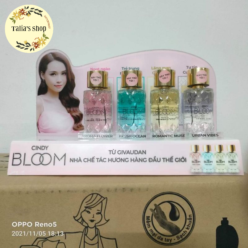 4 mùi - Nước hoa Cindy Bloom 30ml (CHÍNH HÃNG- CÓ HỘP)