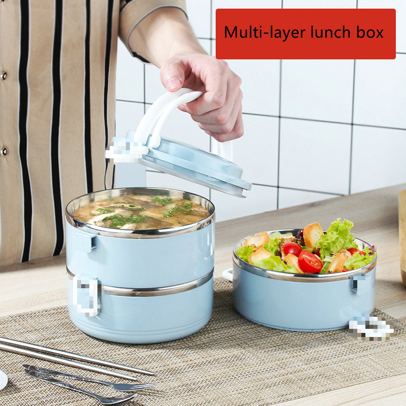 Hộp Đựng Cơm Trưa Hai Tầng Bằng Thép Không Gỉ