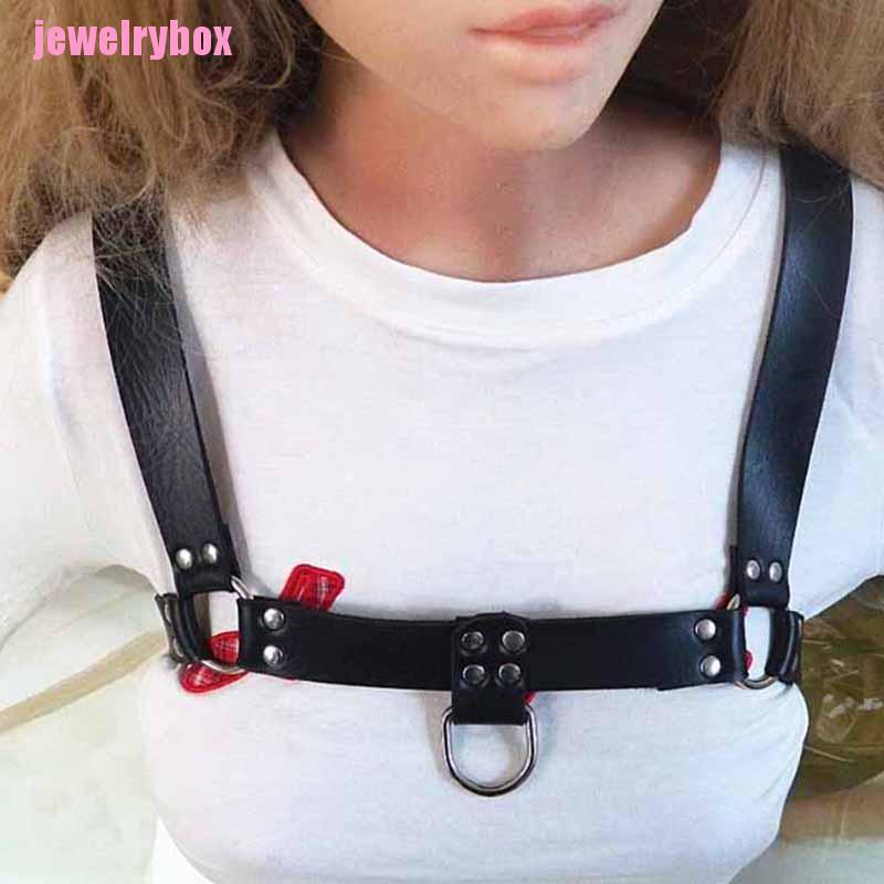 Women Men Sexy Bondage Leather Belt Chest Harness Gay Buckles Fetish Clubwear