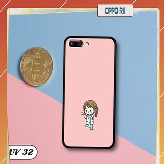Ốp lưng nhám viền dẻo oppo r11 in hình