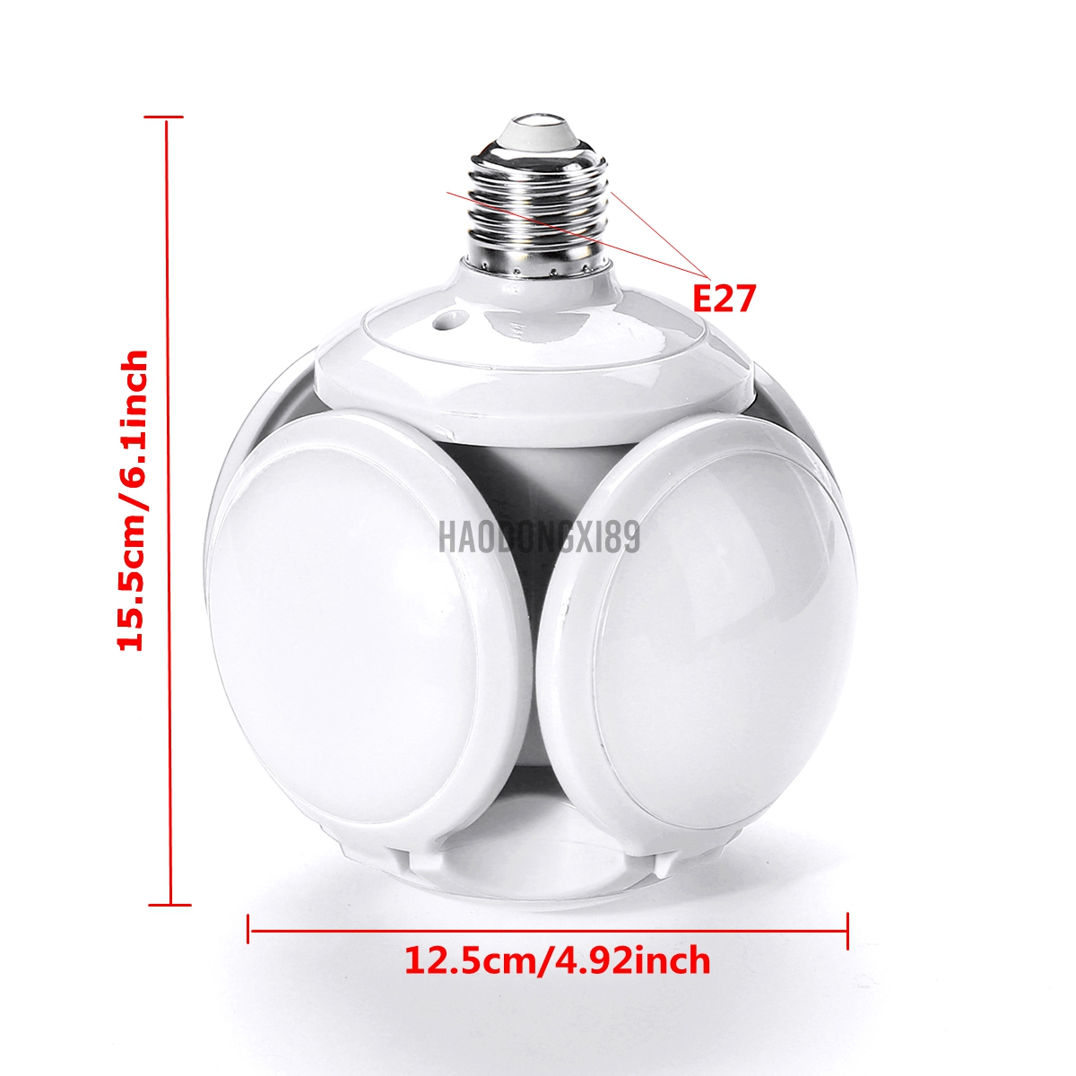 E27 50W Deformable Football Night Light LED Bulb Ceiling Bar Lamp 
