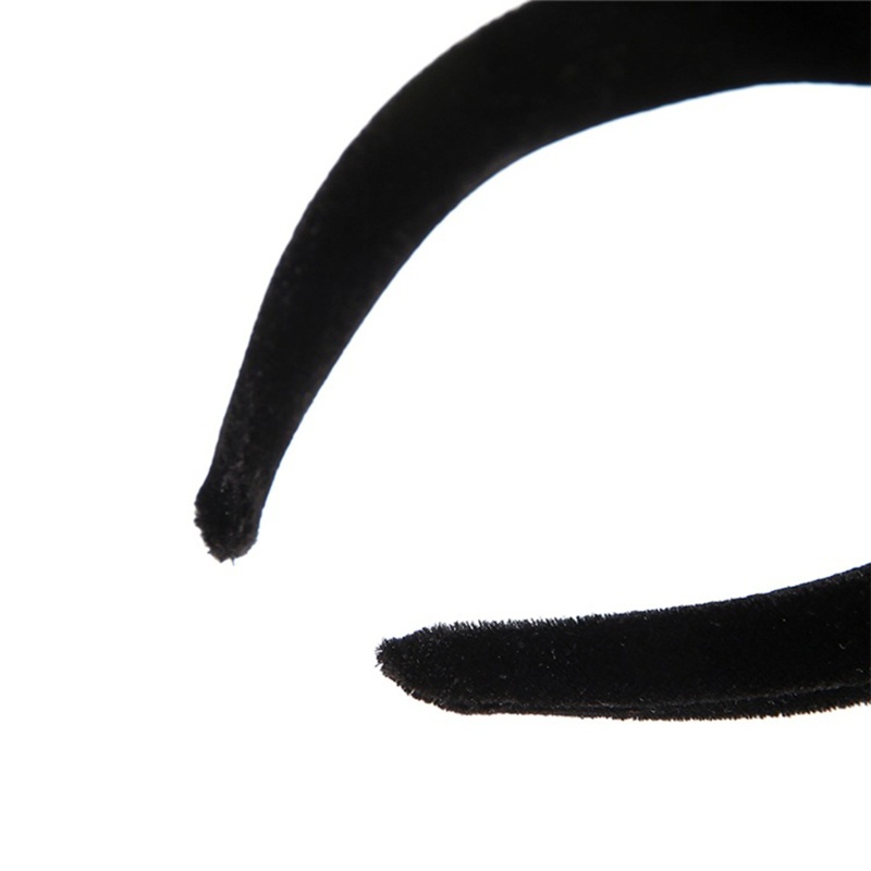 Băng Đô Cài Tóc Tai Thỏ Bằng Ren Màu Trơn Siêu Bền Dễ Thương Dành Cho Bạn Nữ