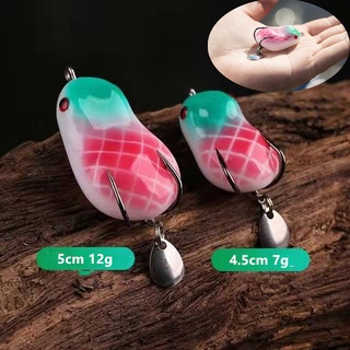 Mồi ếch mồi giả mồi câu cá giả hình con ếch 4.5cm 7g/5cm 12g super frog lure mồi giả câu cá lóc máy câu cá