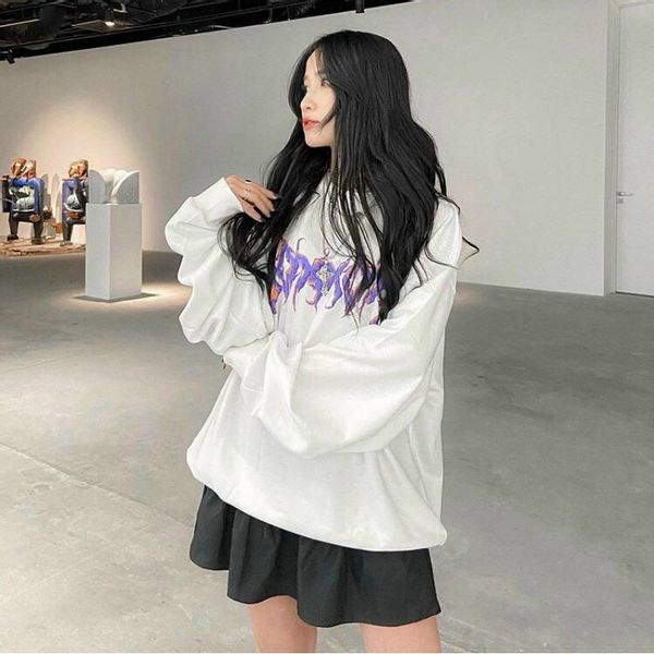 &lt;FREE SHIP&gt; ÁO SWEATER NỈ NAM NỮ FORM RỘNG LÓT BÔNG DÀY DẶN TAY DÀI Y MẪU BAO ĐẸP (Inchu))