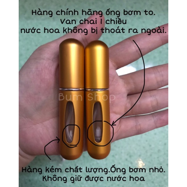 Chai chiết 5ml, chiết trực tiếp từ chai fullsize, hàng có sẵn, không cần dụng cụ chuyên dụng | BigBuy360 - bigbuy360.vn