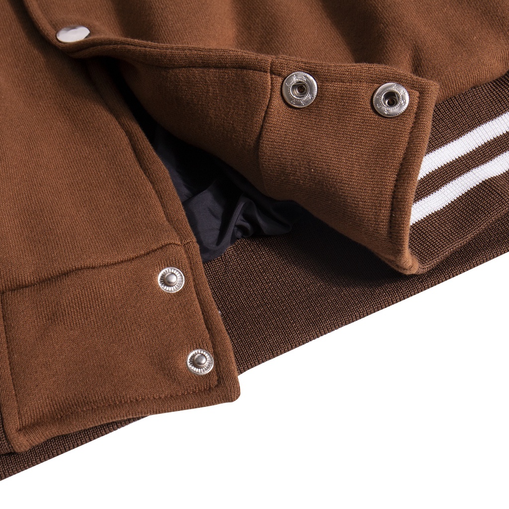 Áo khoác BADNOTGOOD EYES VARSITY (Nâu)