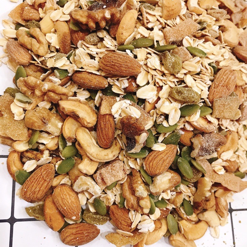 Granola siêu hạt 500g- ngũ cốc ăn kiêng giảm cân- Enna healthy food