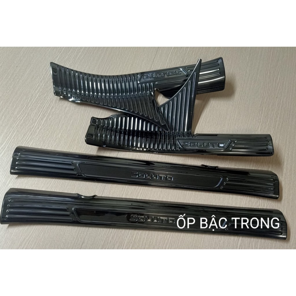 Ốp bậc cửa xe Kia Soluto 4 miếng ốp cửa trong