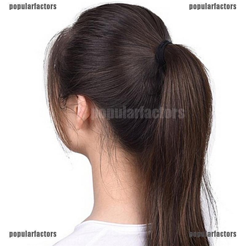 Set 40 Dây Cột Tóc Co Giãn Màu Đen Thời Trang Cho Nữ