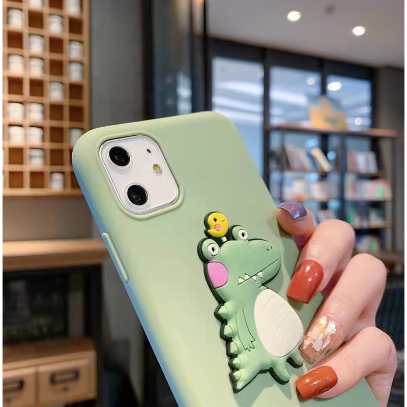 Ốp lưng Samsung J8 J6 J6+ J5 J4 J4+ J2 A21S A20S A10S A7 A6 A6+ Plus Pro Prime 2018 Solid color Cute Animals Soft TPU Case