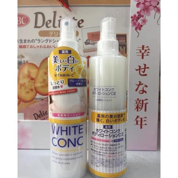 Lotion Xịt Dưỡng Da White Conc 150ml Nhật bản