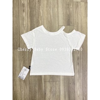 Áo trắng trễ vai cho bé gái