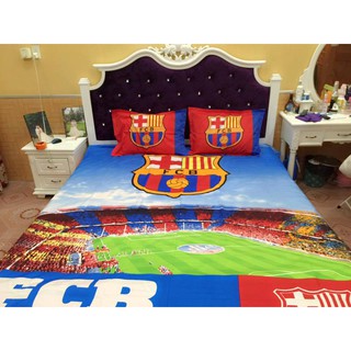 Bộ ga trải giường 2m*2.3m - các câu lạc bộ bóng đá Manchester, Arsenal, Chelsea, Barca, Real, Liverpool - Trâu shop