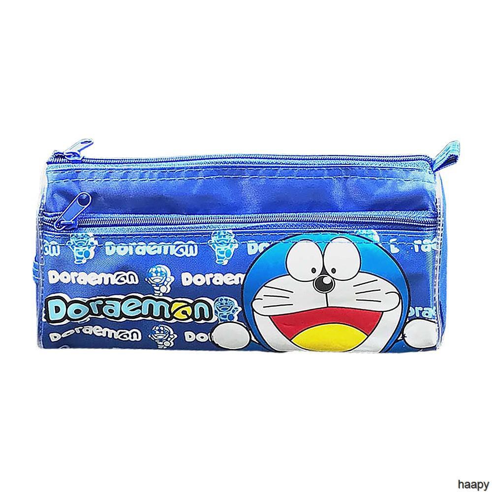 Túi Đựng Bút Chì / Mỹ Phẩm Cỡ Lớn Chống Thấm Nước In Hình Doraemon / Minions Dễ Thương Cho Học Sinh Ốp