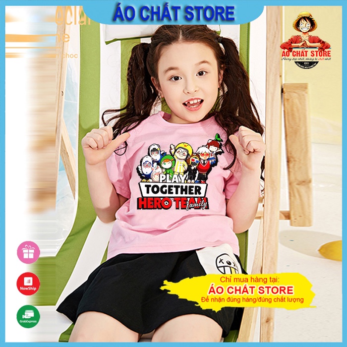 Áo Play Together Hero Team nhiều màu cho bé trai bé gái siêu đẹp MC50