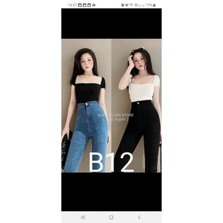 Quần jeans ôm cạp siêu cao