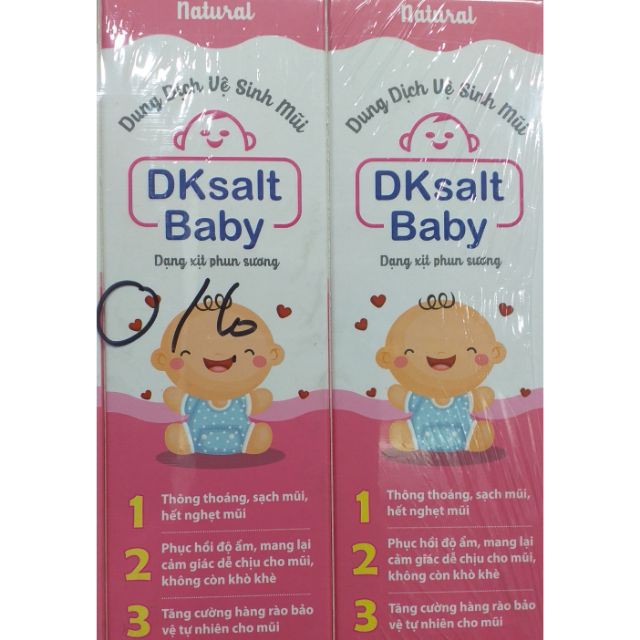 Dung dịch vệ sinh mũi Dk Salt Baby (Chai 70ml)