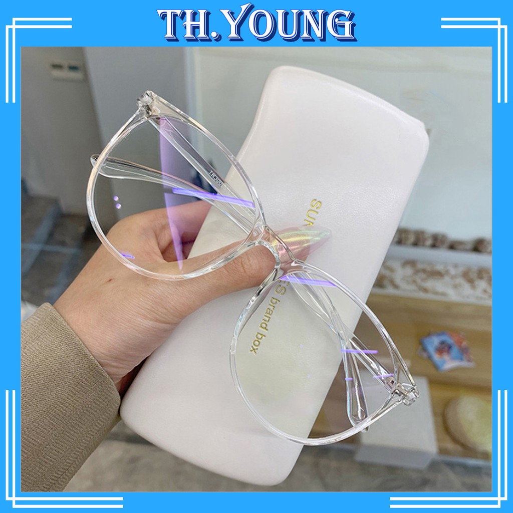 Mắt kính thời trang gọng tròn T19203 - Gọng kính nam nữ | BigBuy360 - bigbuy360.vn