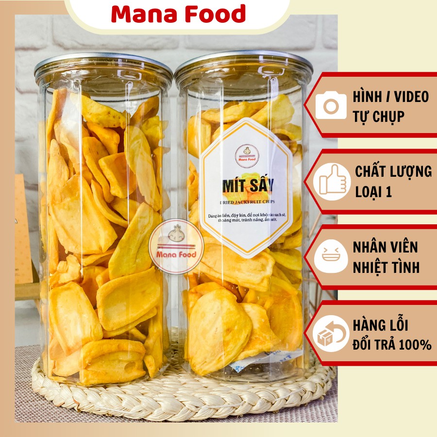 200G Mít Thái Sấy Giòn Mana Food, mít sấy dẻo, trái cây sấy | Mít đặc sản Tiền Giang Giòn - Ngọt - ATVSTP