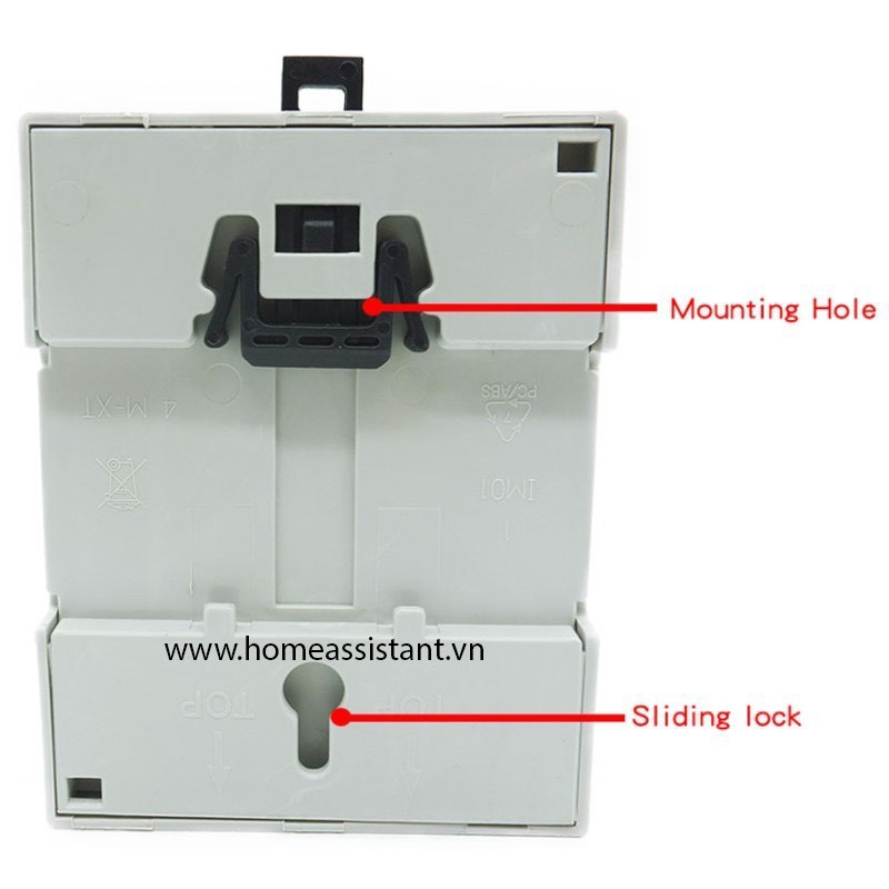 Vỏ Case Nhựa Bảo Vệ Cài Thanh Din-rail Tủ Điện Cho Raspberry Pi 4