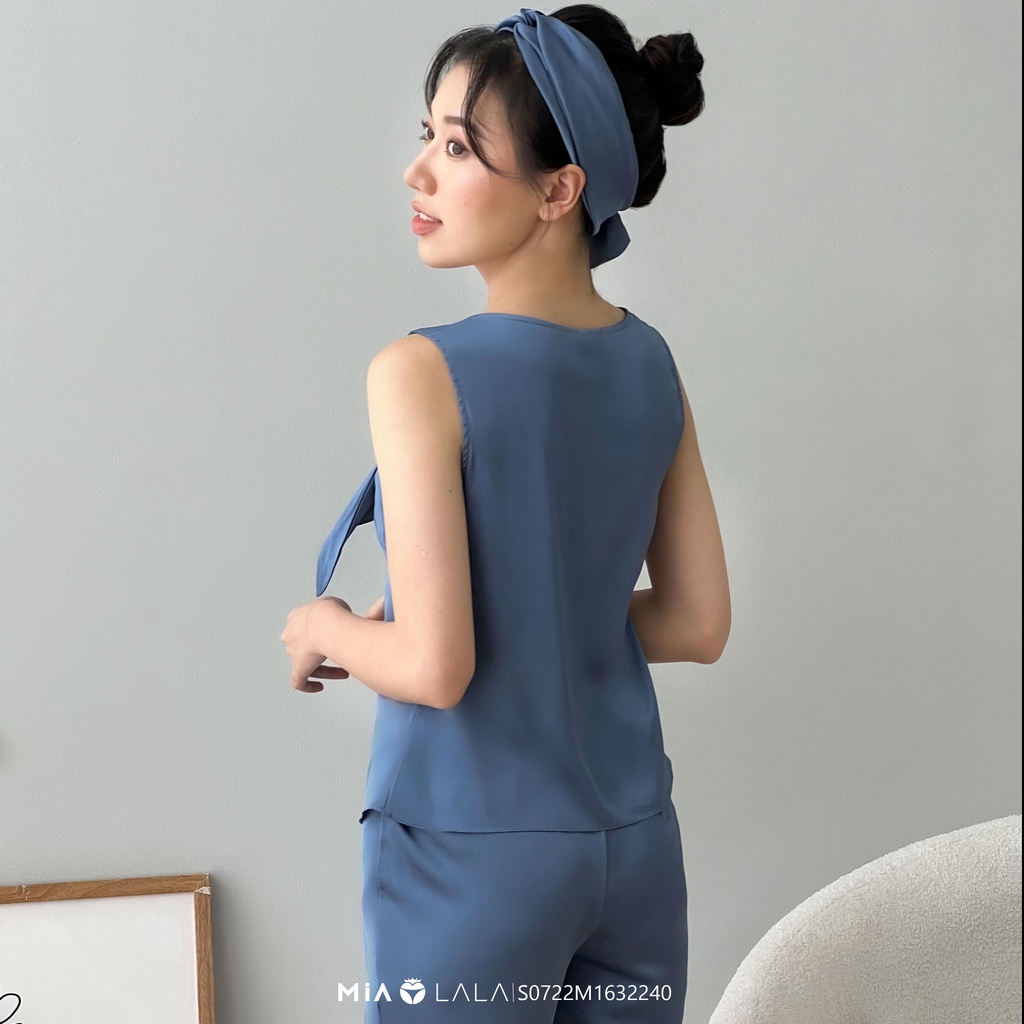 Bộ đồ mặc nhà lụa cao cấp áo 2 dây, quần dài MIALALA 2240 S0722M1632240