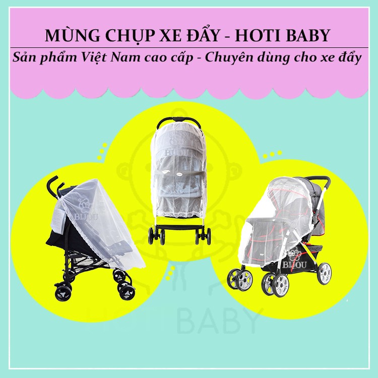 Màn chụp chống bụi, muỗi cho xe đẩy em bé