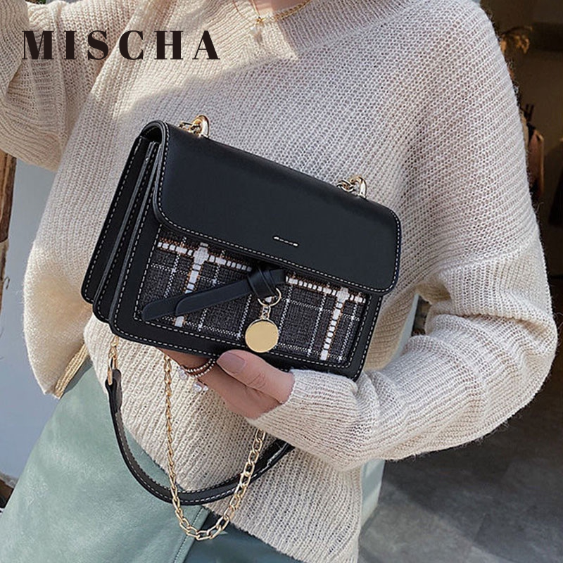 Mischa Túi Đeo Chéo Vai Bằng Da PU Phong Cách Phương Tây Thời Trang